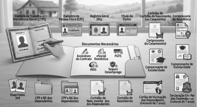 Documentação necessária para registrar o seu caseiro corretamente